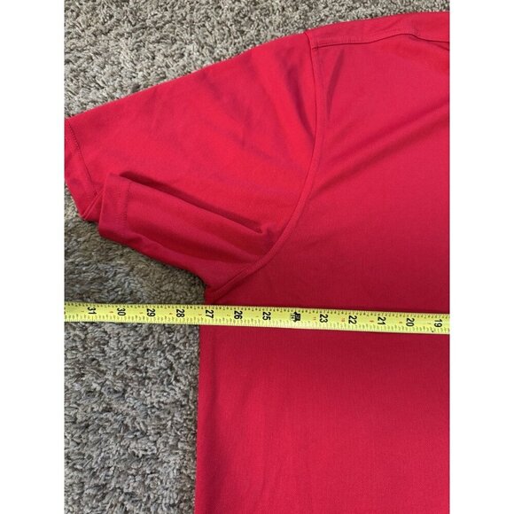 ARIAT TEK Red Polo Shirt Heat Series Performance Short Sleeve Golf 2XL - Picture 9 of 10